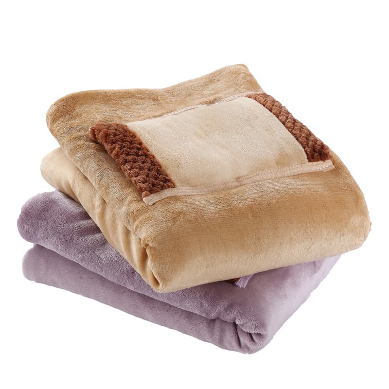 Sherpa Berber Fleece Electric Blanket Heated Poncho Wrap