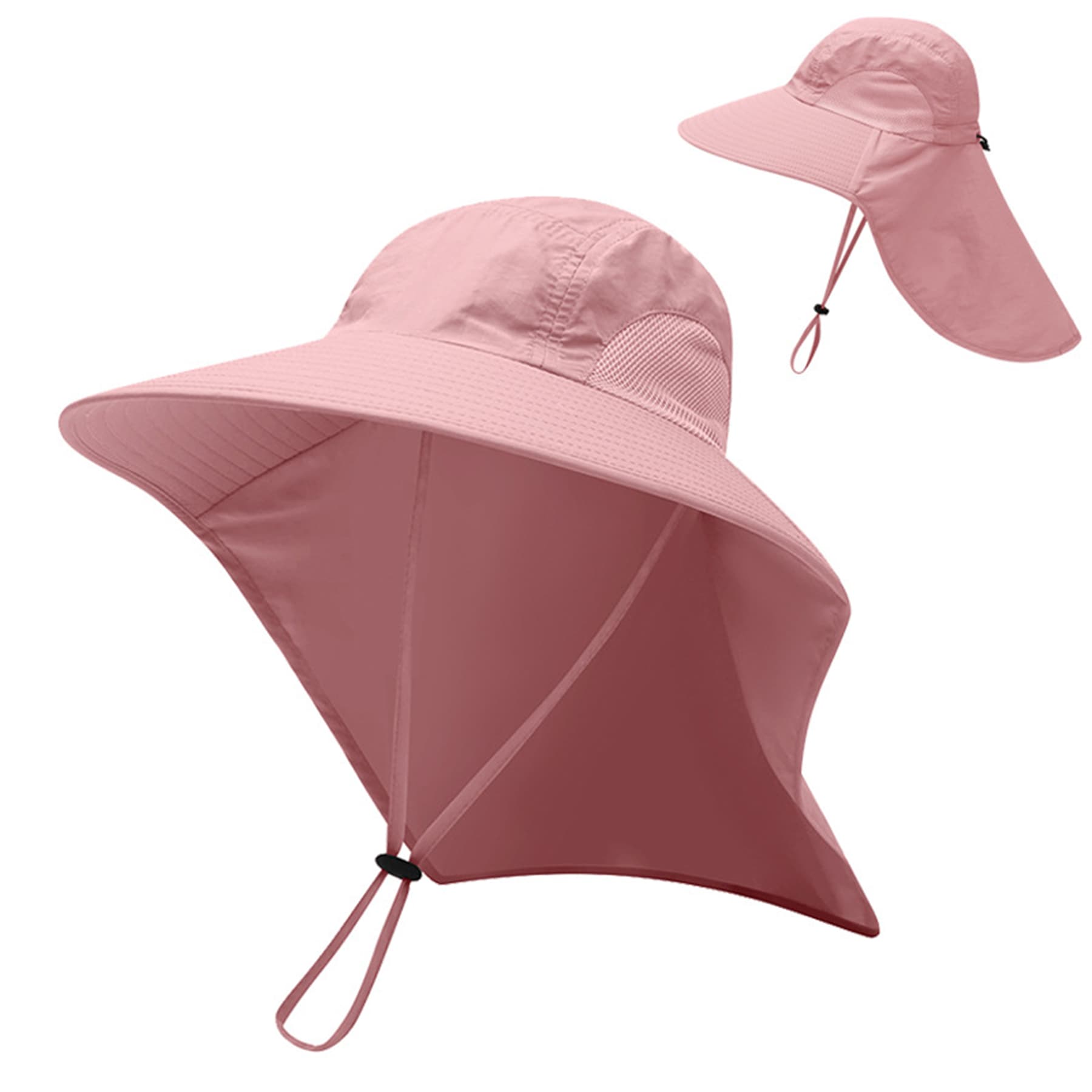 Uv Protection Bucket Hat With Neck Flap