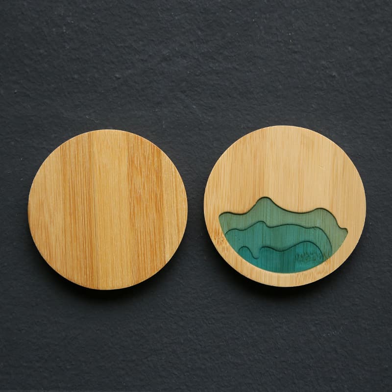Bamboo Coaster with Resin thumbnail 2