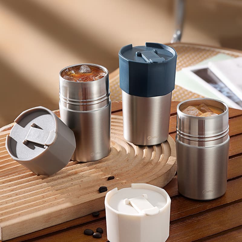 Portable Temperature Retention Double Layer Coffee Mug thumbnail 5