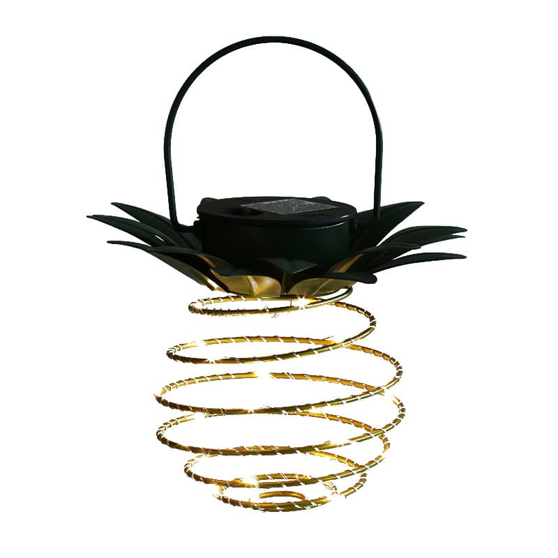 Pineapple Shaped Iron Solar Lantern
