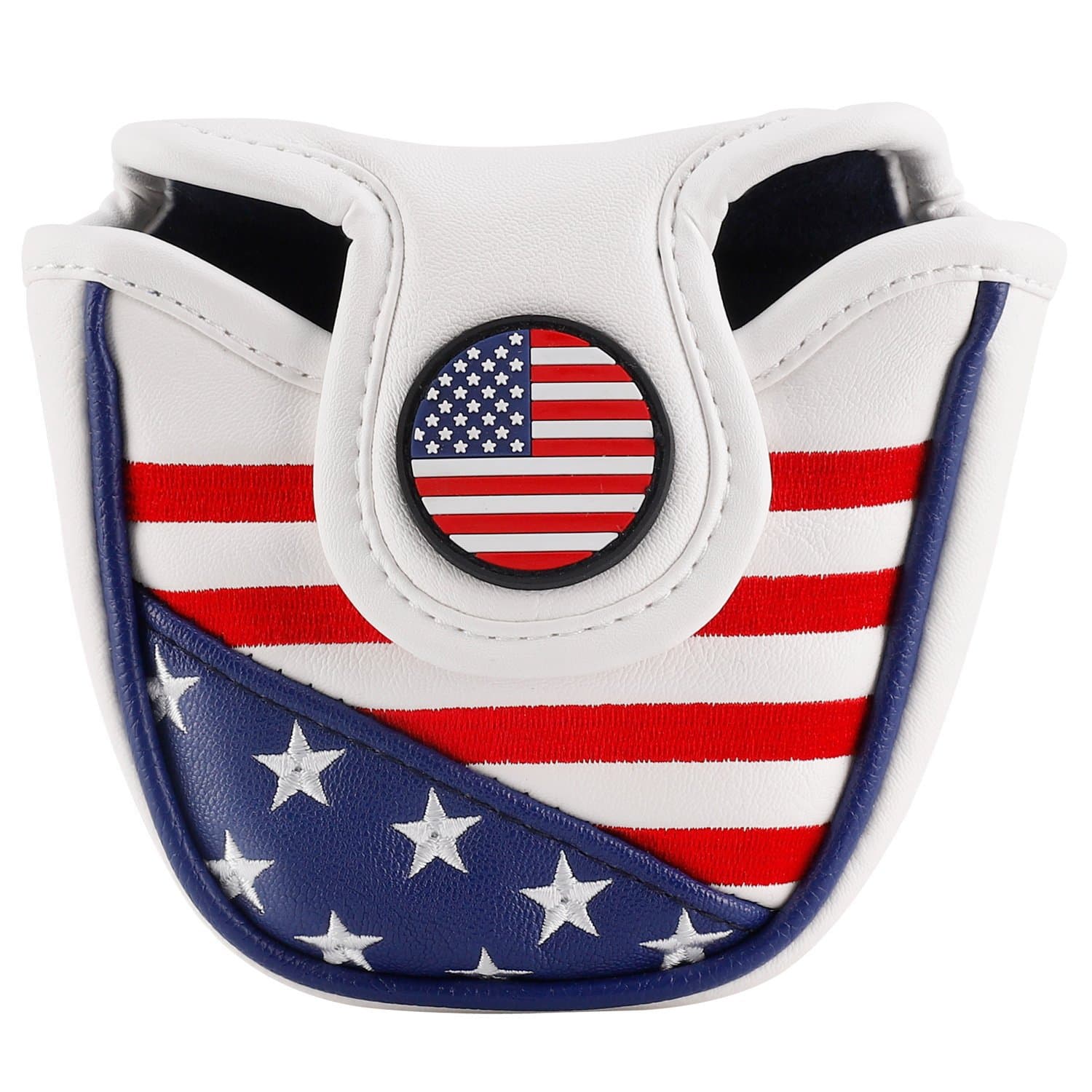 PU Leather America Mallet Golf Putter Cover Headcover
