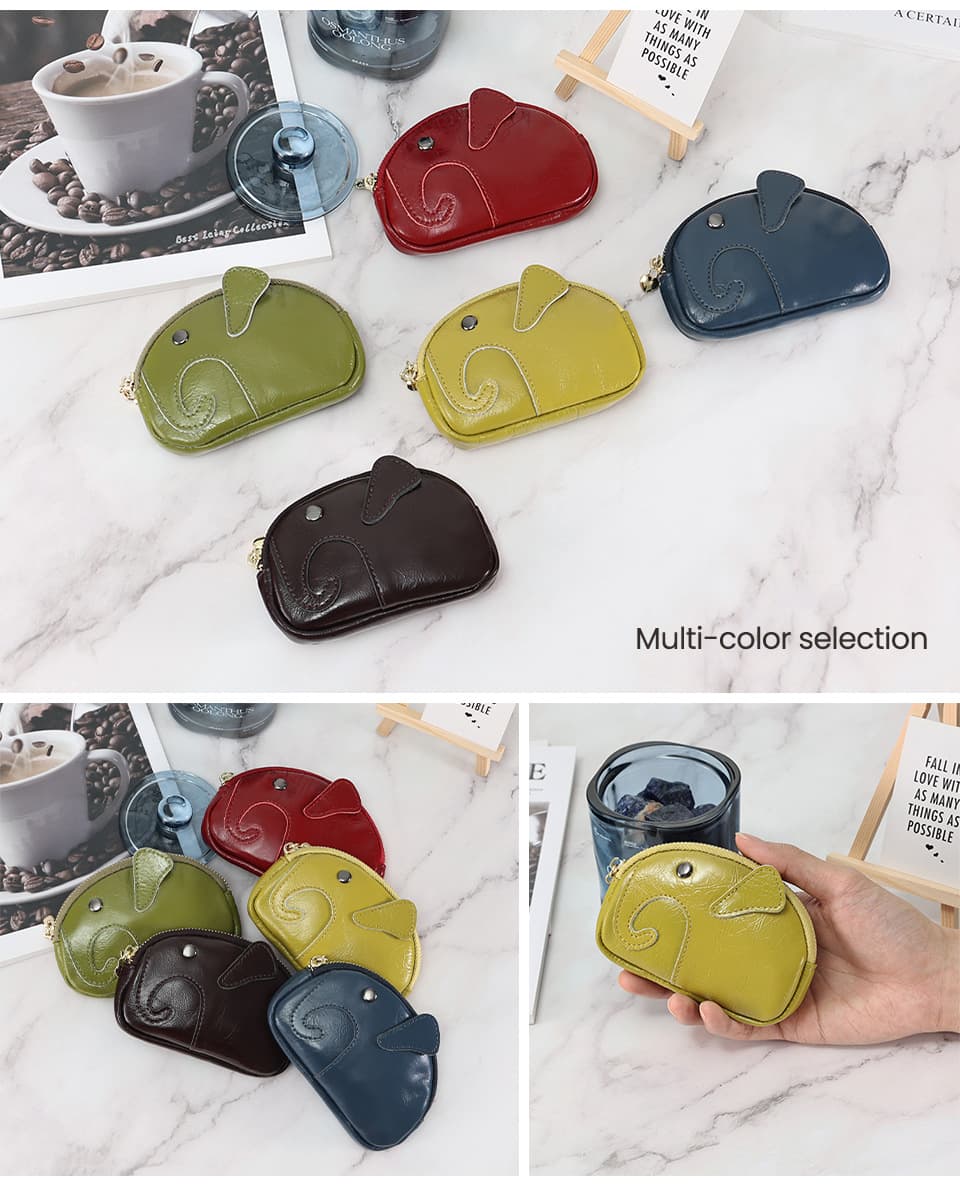 Dermis elephant coin wallet handbag thumbnail 3