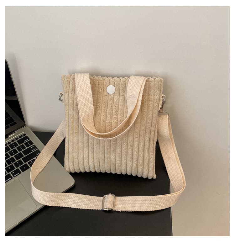 Corduroy Crossbody Mini Tote Bag thumbnail 8