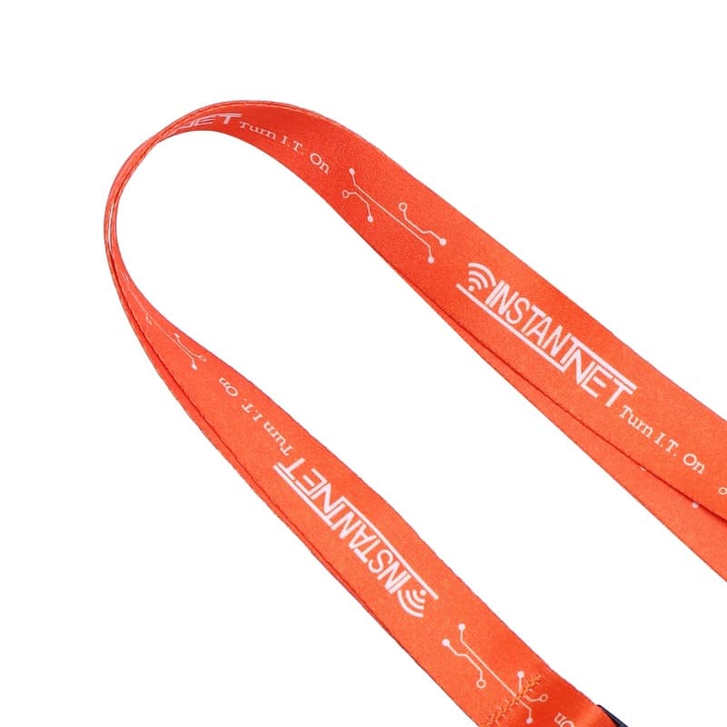 Dye Sublimated Safety Breakaway Lanyard w/Black Metal Hook