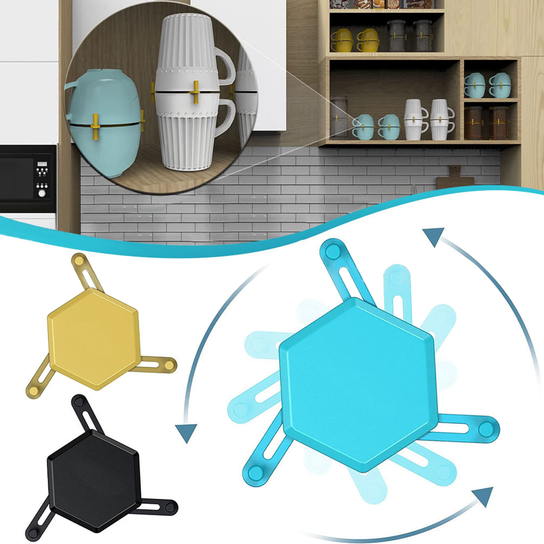 Hexagon Drinkware Stacker thumbnail 4