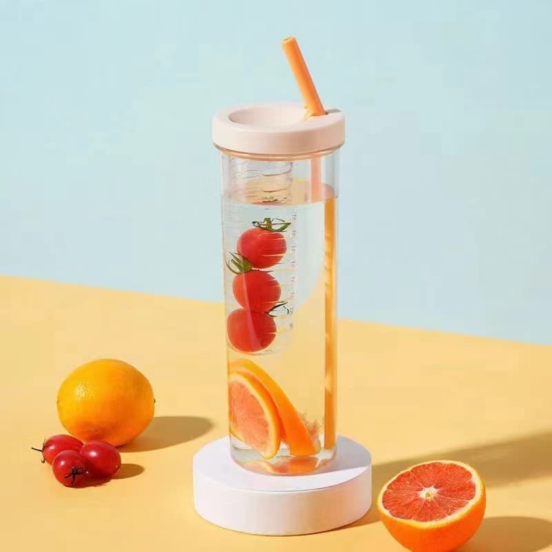 Fruit Infuser Water Bottles With Straw thumbnail 8