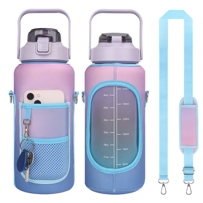 64Oz Water Bottle With Storage Sleeve thumbnail 5