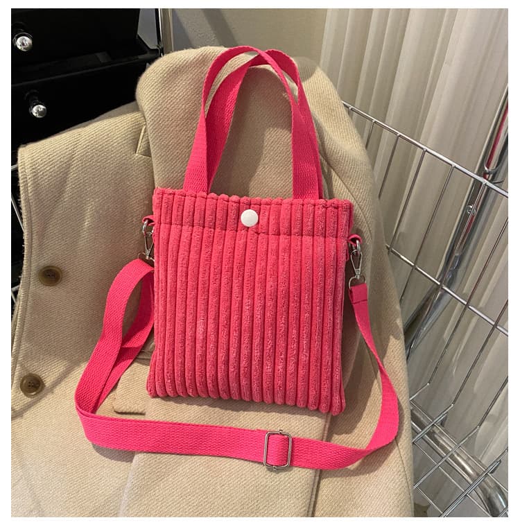 Corduroy Crossbody Mini Tote Bag thumbnail 11