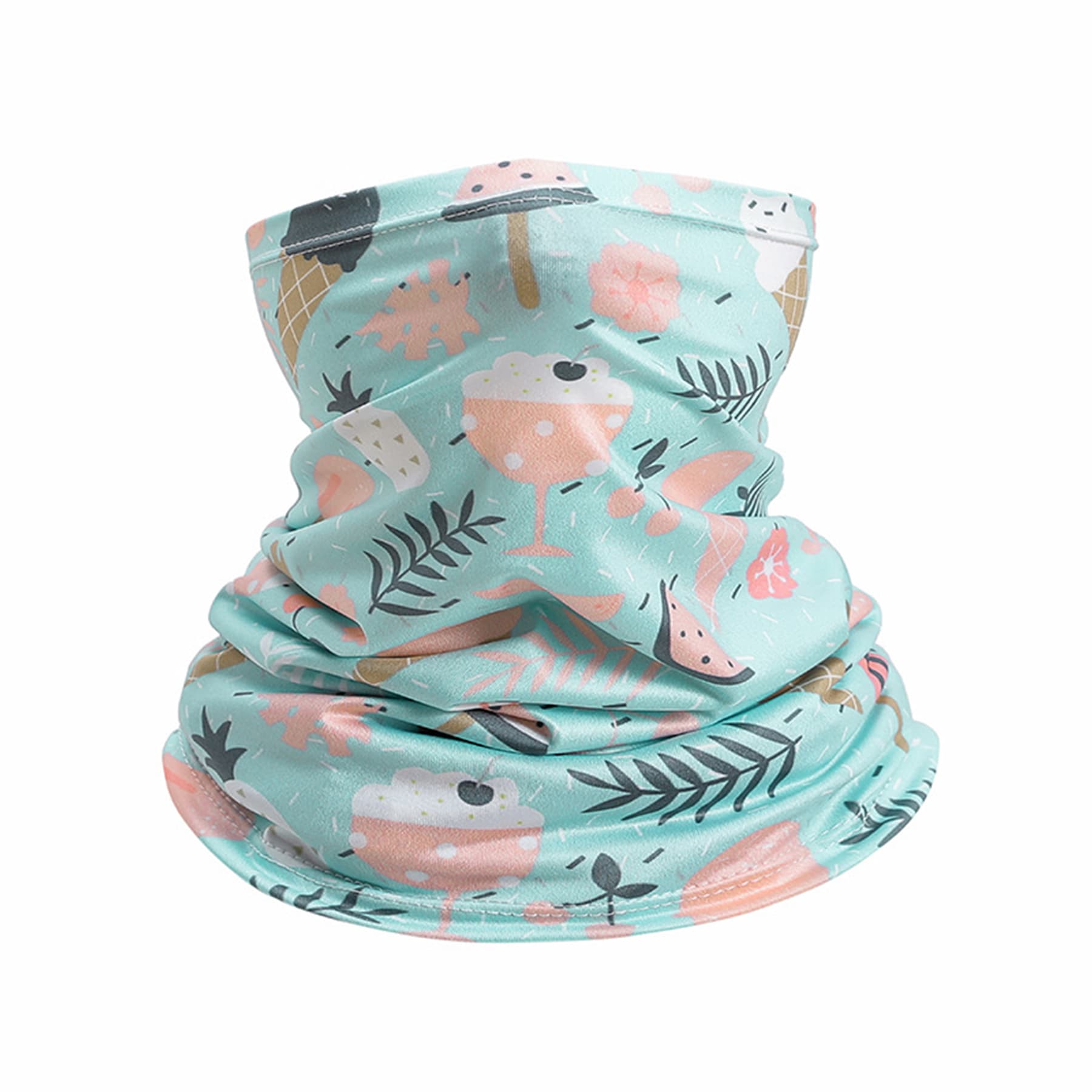 9"x20" Single Layer Lycra Full Color Tube Neck Gaiter thumbnail 3