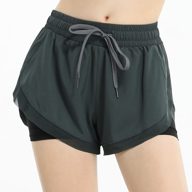 2-In-1 Dry Quickly Double Layer Sports Shorts Woman thumbnail 3