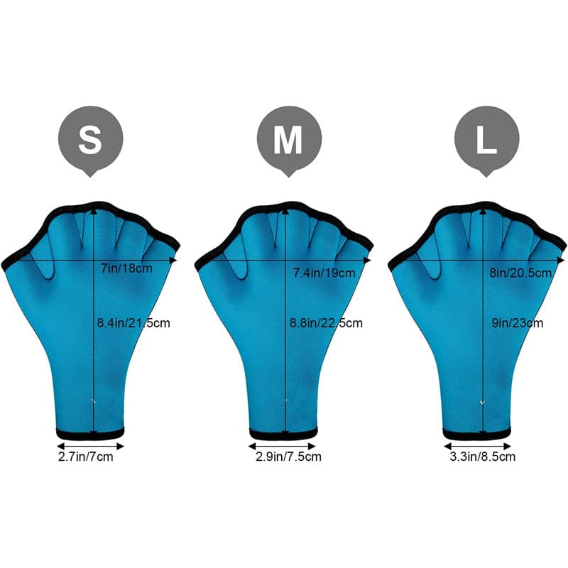 Neoprene Webbed Swimming Gloves thumbnail 4