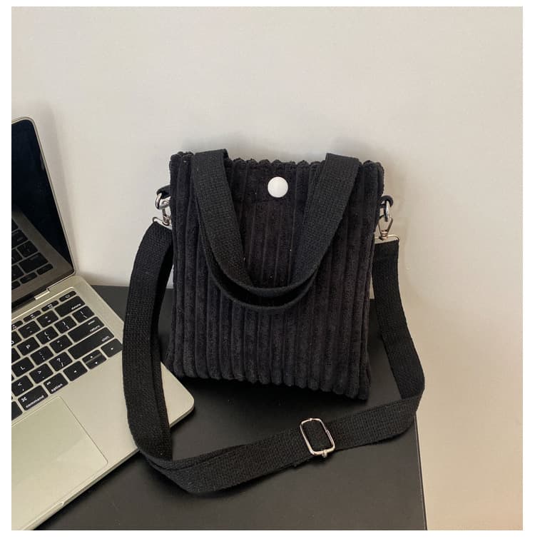 Corduroy Crossbody Mini Tote Bag thumbnail 9