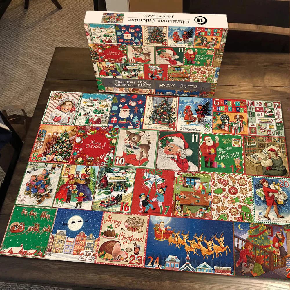 1000 Pieces Christmas Countdown Calendar Puzzle thumbnail 2