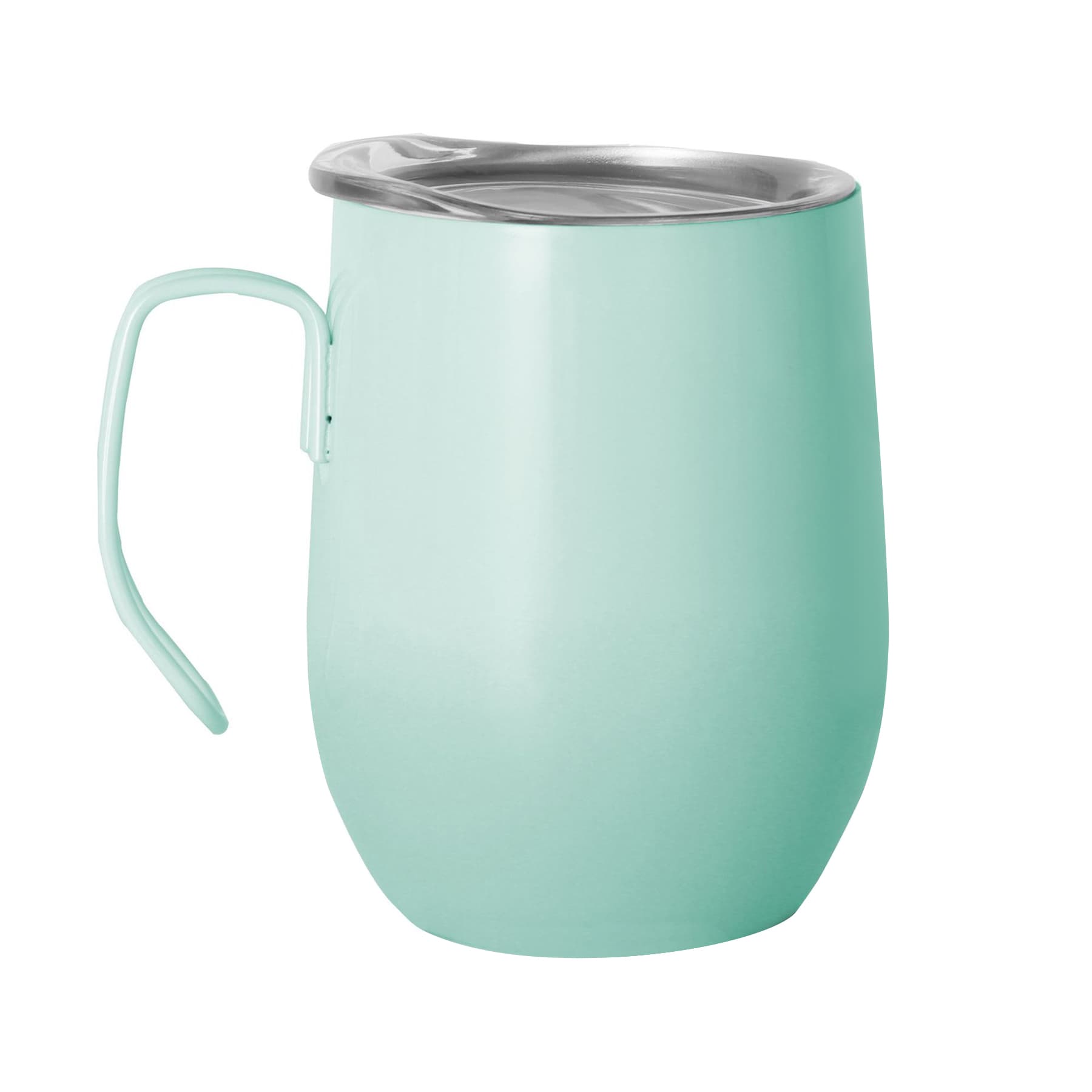 12 oz Stainless Steel Vacuum Insulated Wine Tumbler Handle thumbnail 6