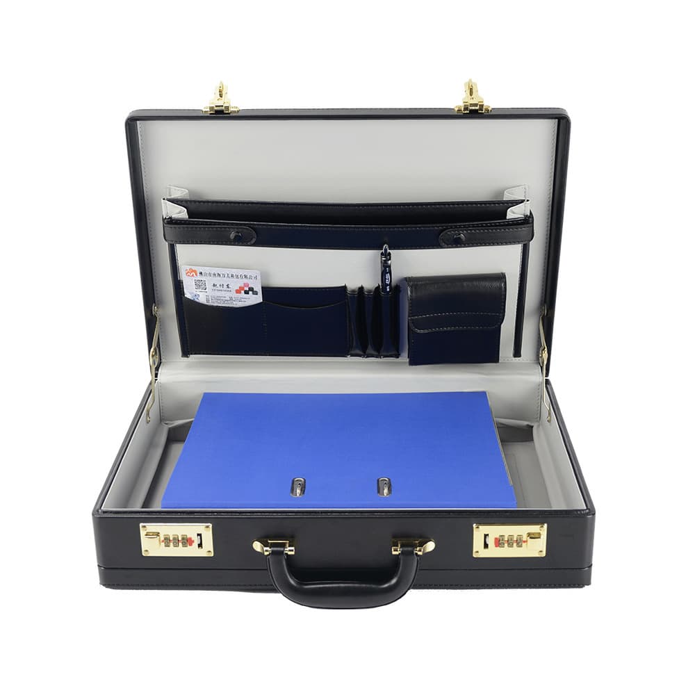 Mens Attache Briefcase Dual Combination Locks thumbnail 5