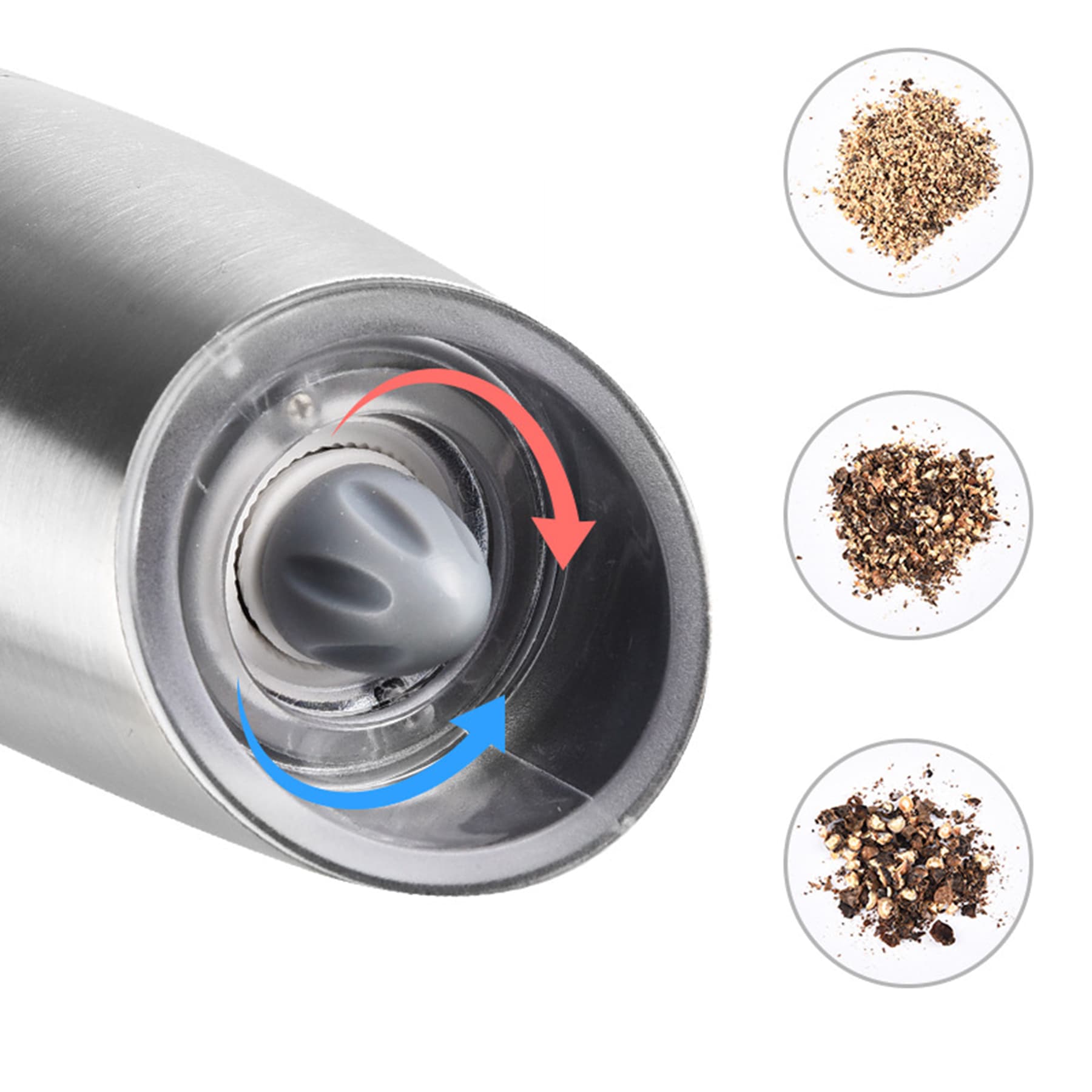Stainless Steel Salt and Pepper Grinder