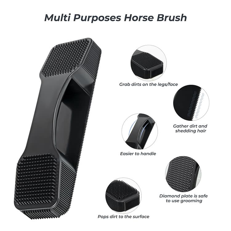 5 in 1 Horse Grooming Brush Pet Hair Cleaning Tool thumbnail 2