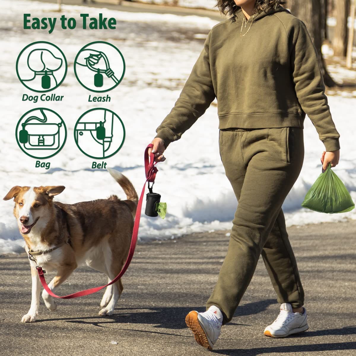 Dog Poop Bag Holder for Leash Doggie thumbnail 4