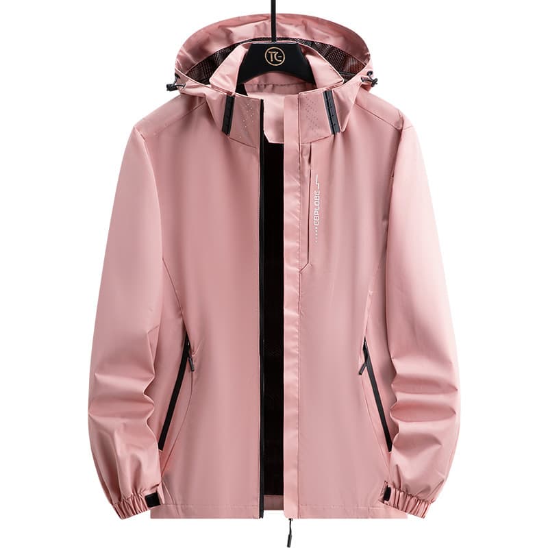 Full-Zip Waterproof Hooded Light Casual Hiking Jacket thumbnail 2