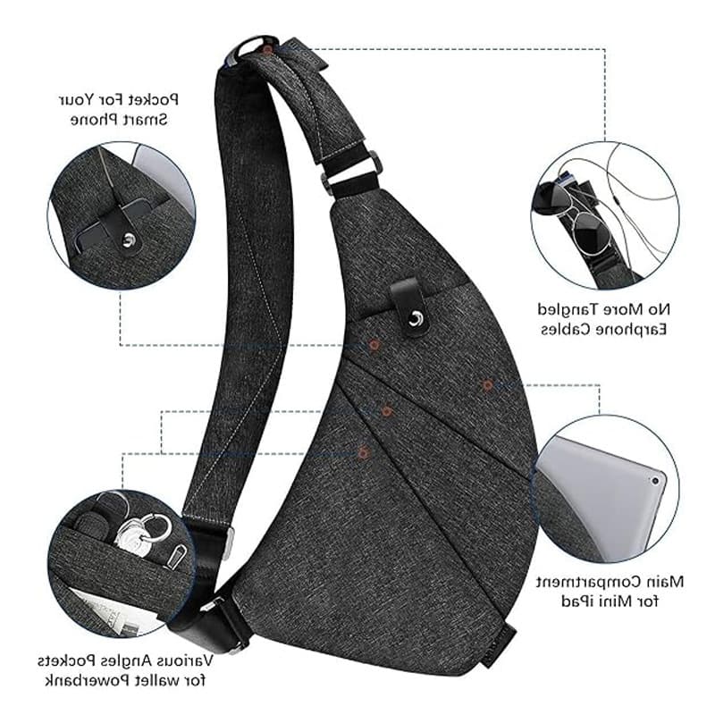 Travel Anti Theft Safe Purse Chest Bags thumbnail 2