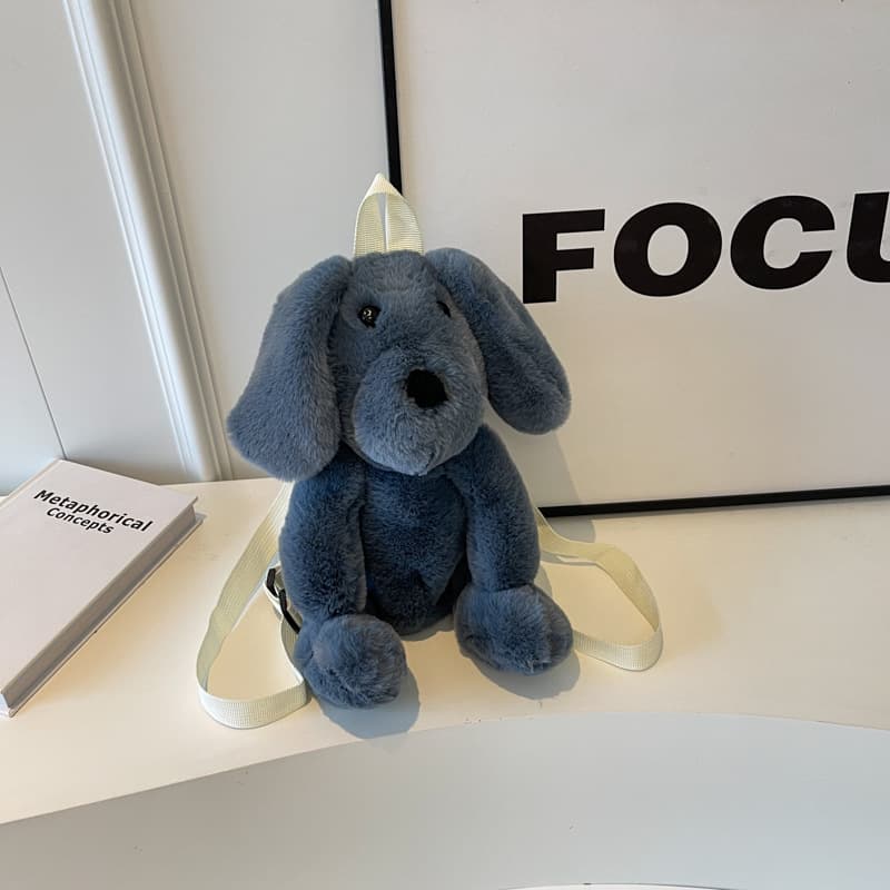 Cotton Plush puppet dog backpack for kids thumbnail 8