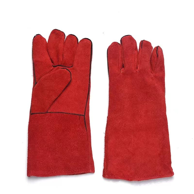 Cowhide welding long labor protection gloves thumbnail 5
