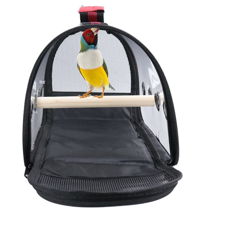 Portable Breathable Transparent Cage Bird Carrier Bag