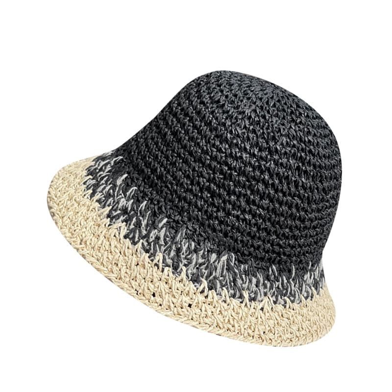 Hand-woven sunscreen fisherman hat thumbnail 5