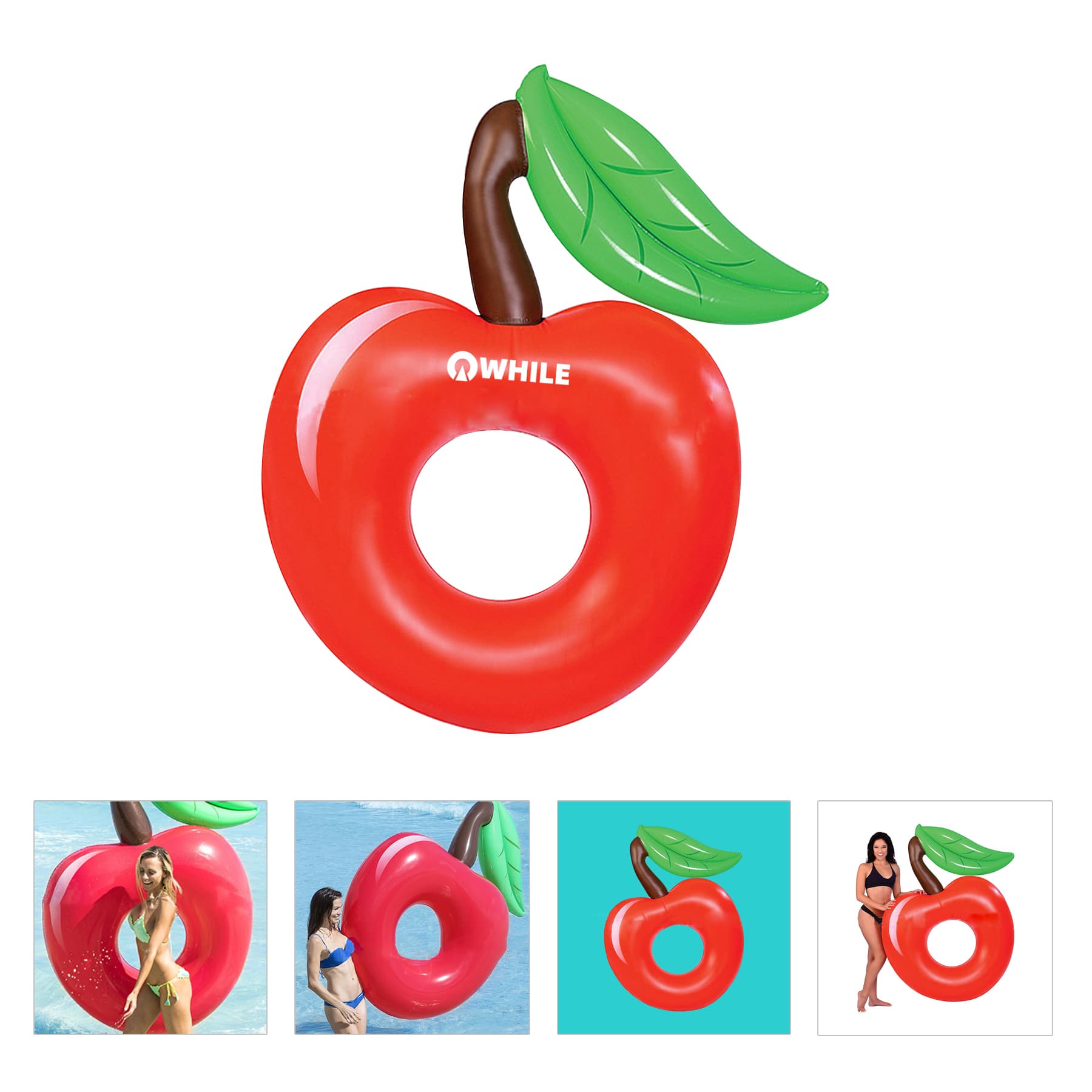 Inflatable PVC Apple Swimming Ring