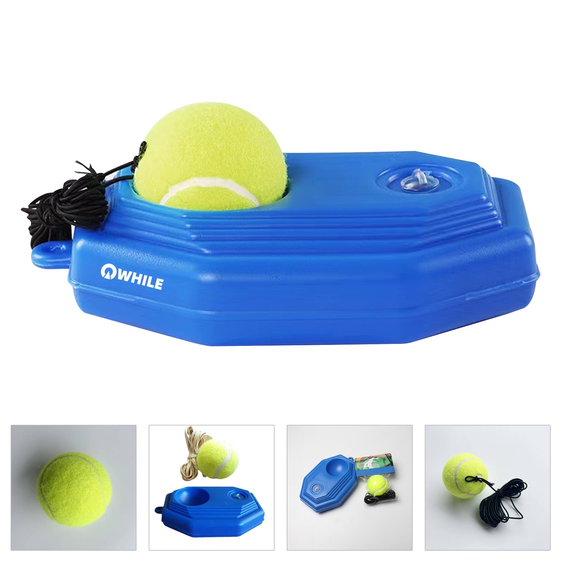 Single Tennis Trainer For Beginner With 2 Balls