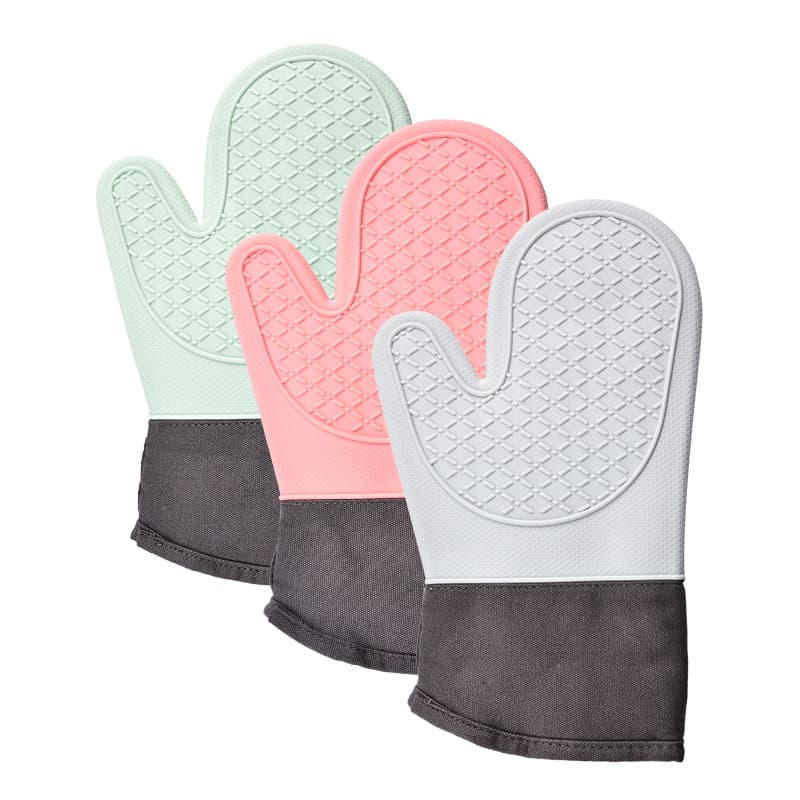 Microwave Heat Resistant Oven Mitts thumbnail 3