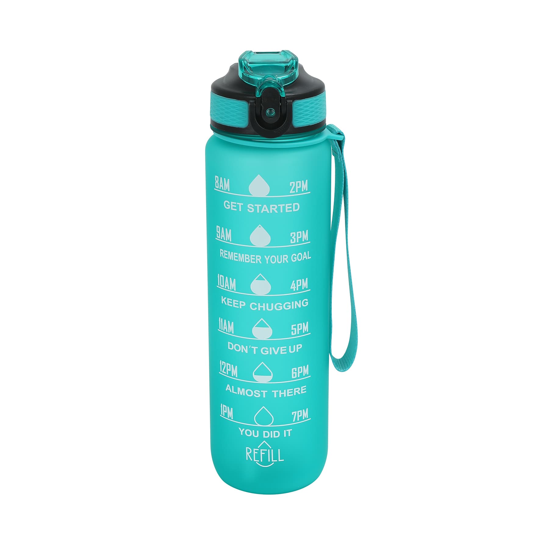 32oz Wide Mouth Water Bottle With Lid & Straw thumbnail 3