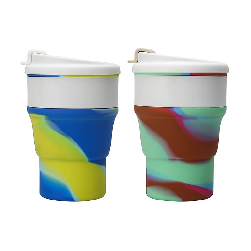 Silicone Folding Camping Cup Leak Proof BPA Free 18.5OZ thumbnail 3