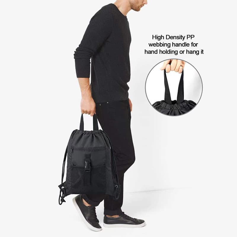 Drawstring Backpack Sports Gym Bag thumbnail 5
