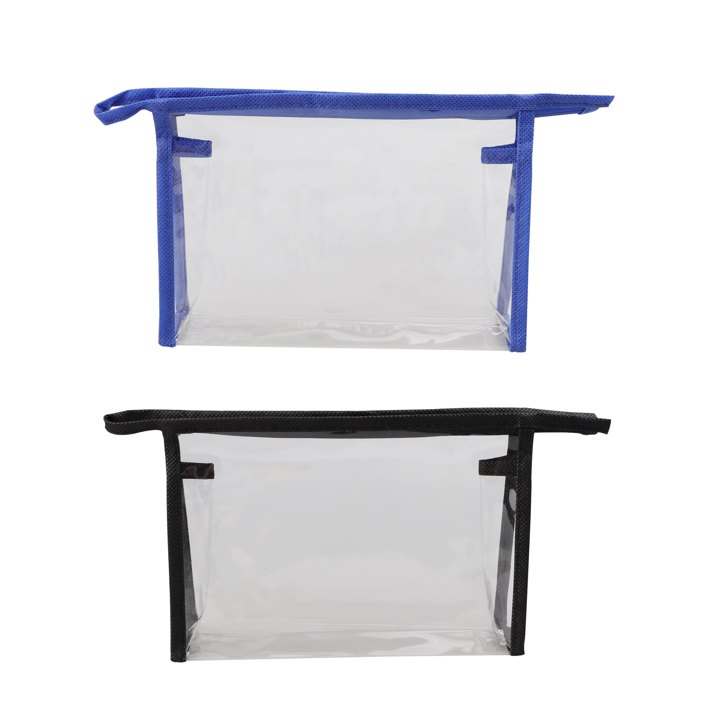 Custom PVC Transparent Cosmetic Pouch Zipper Makeup Bag