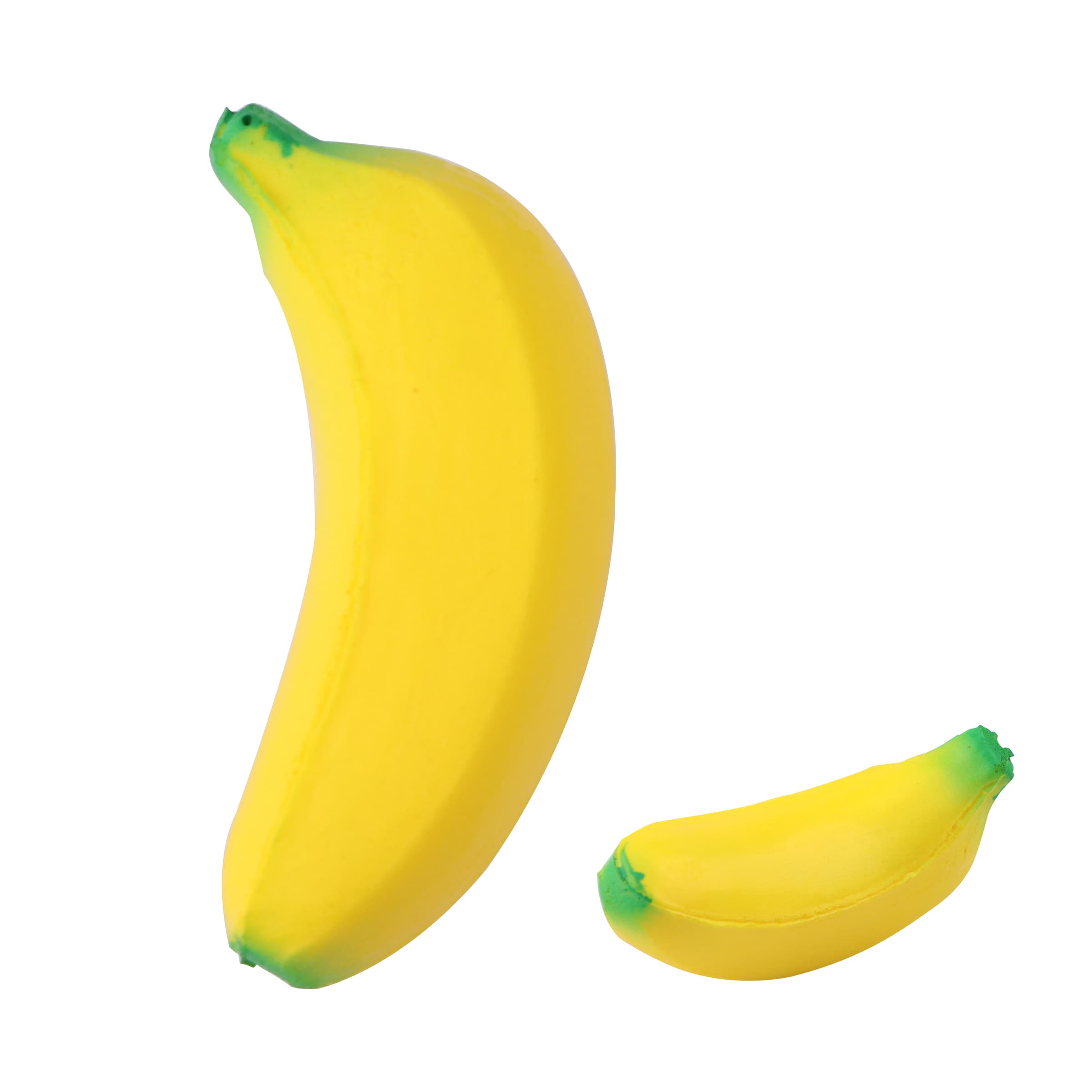2.3"x0.8" Custom PU Banana Shaped Stretchy Stress Ball Toy