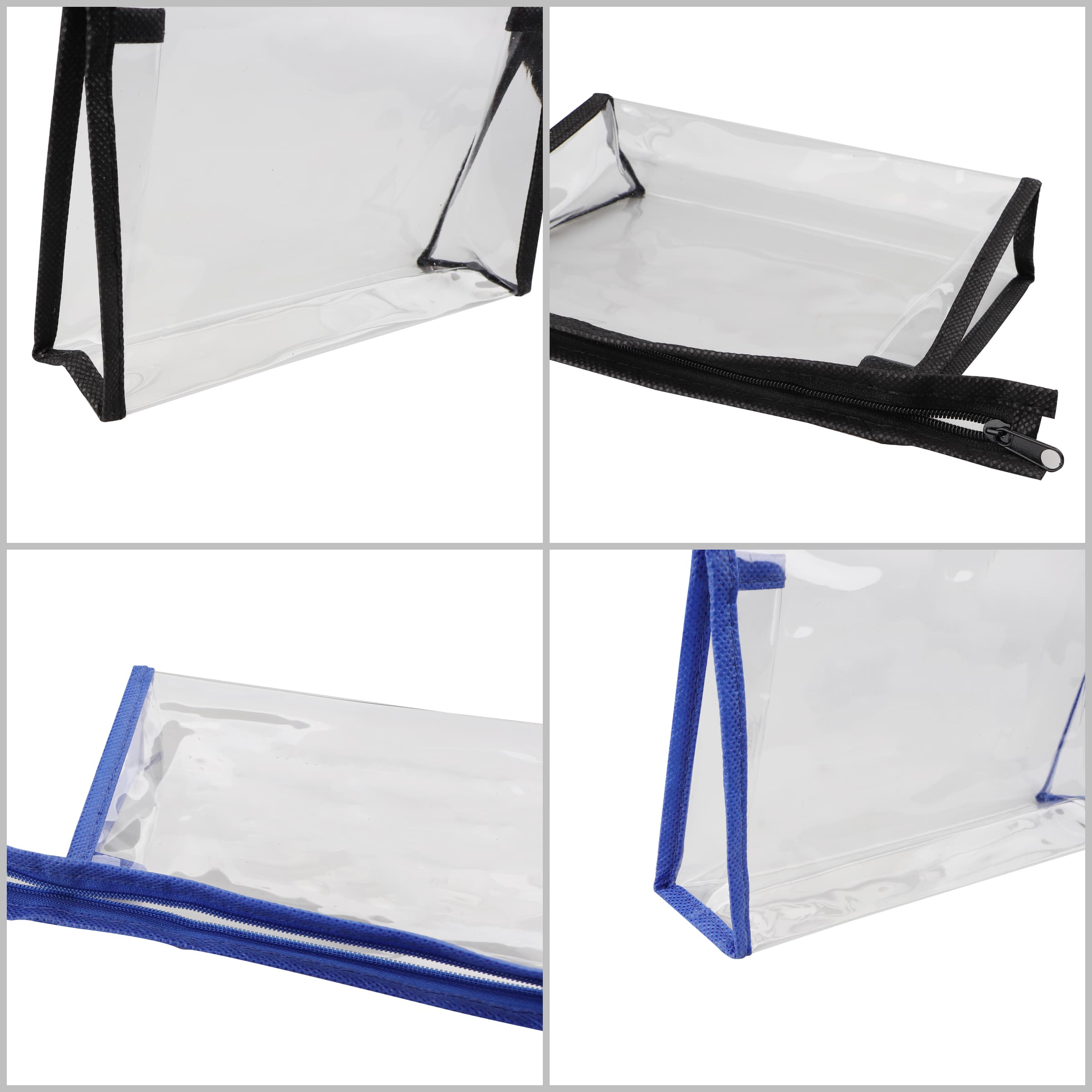 Custom PVC Transparent Cosmetic Pouch Zipper Makeup Bag thumbnail 2