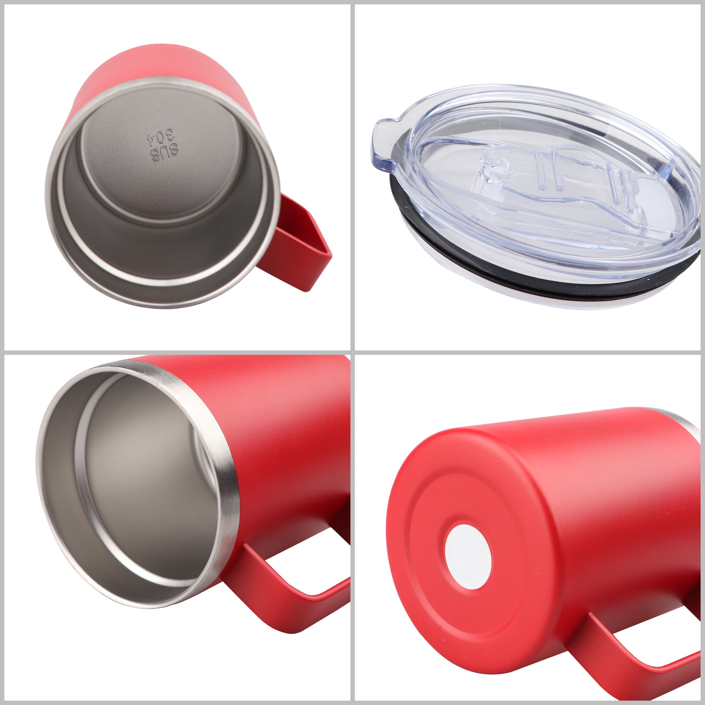 12 Oz Custom Insulated Coffee Mug Tumbler W/ Slid Lid thumbnail 7