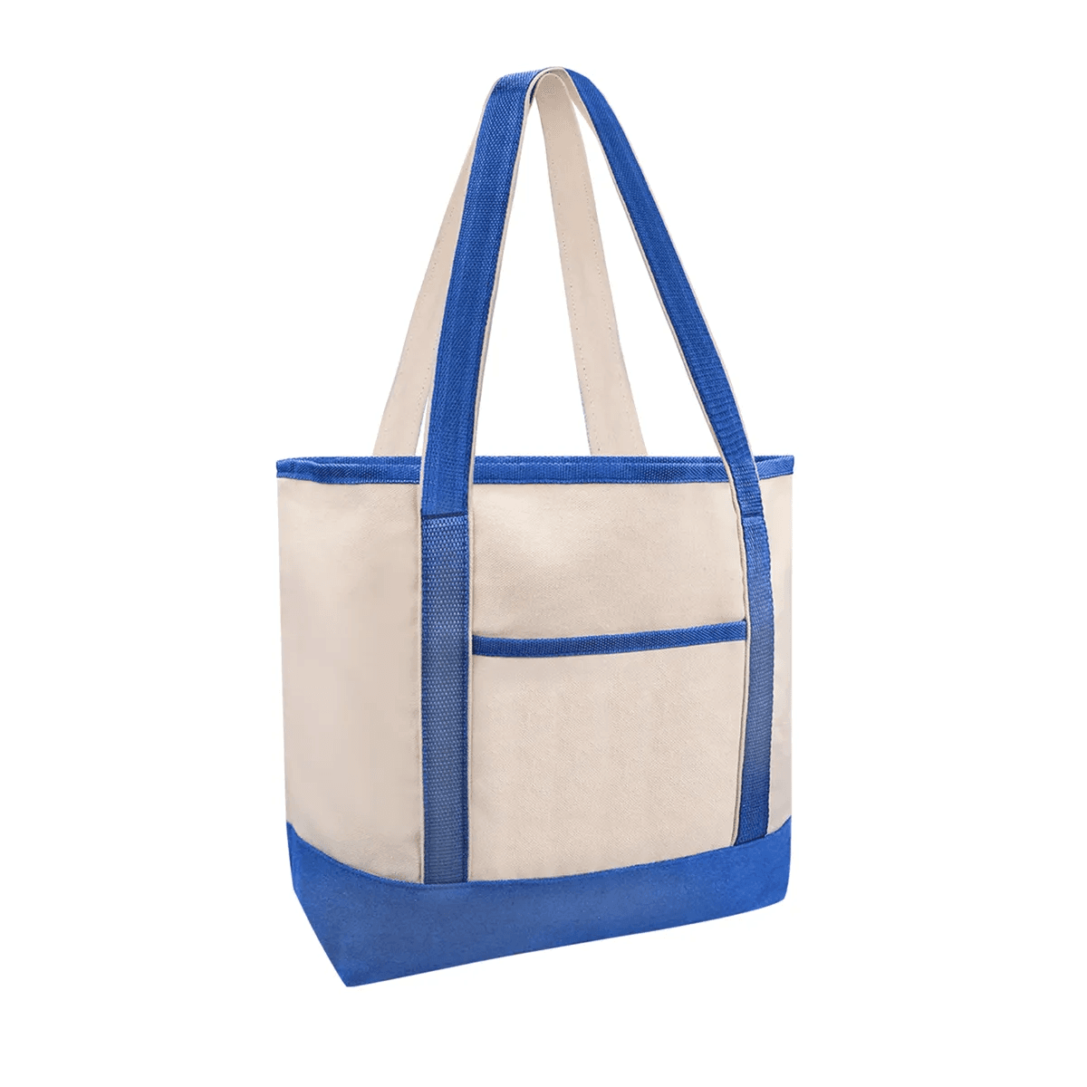 12 OZ Poly-Cotton Canvas Boat Tote Bag w/ Reinforced Handle
