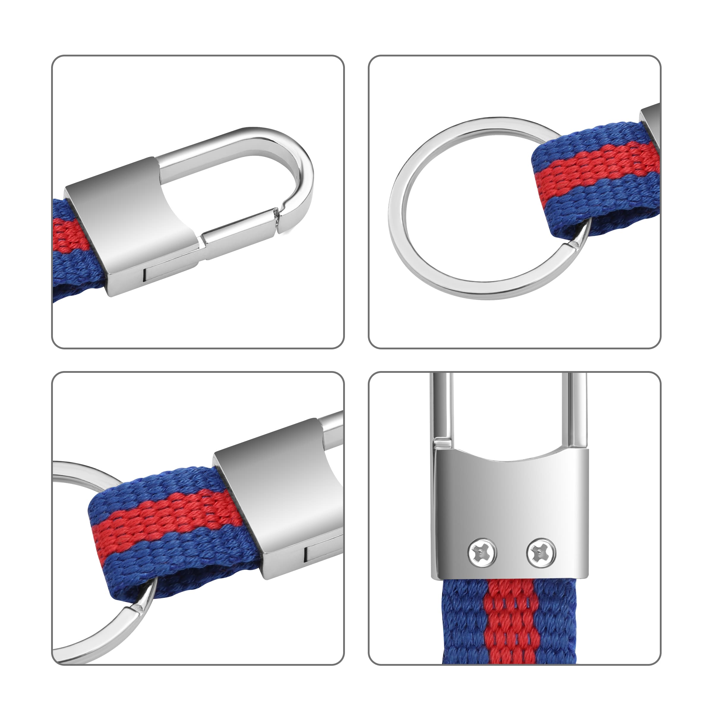 Metal Car Keychain Waist Pendant Key Ring thumbnail 7