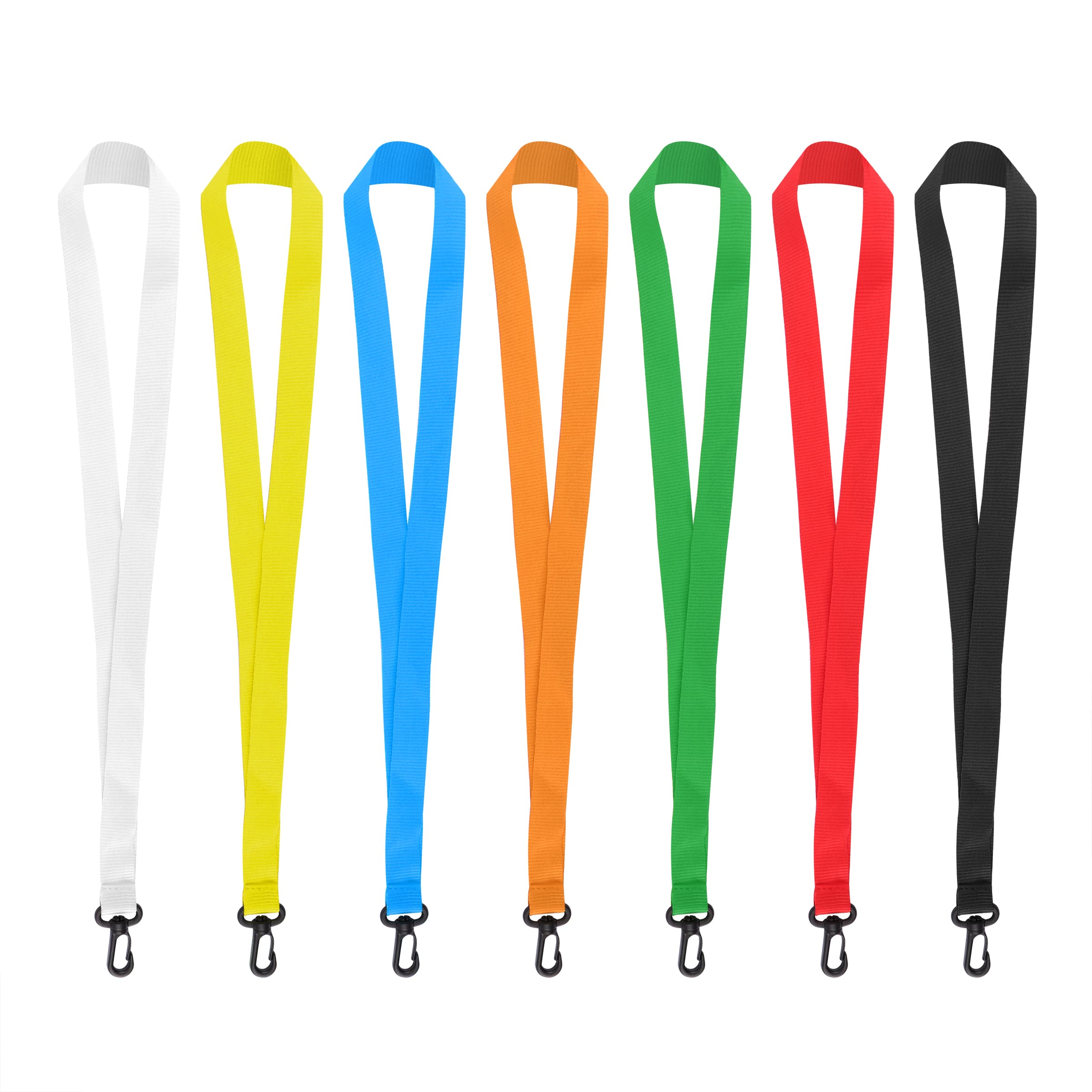 3/4" Nylon Flat Badge Holder Lanyard Strap W/ Plastic J Hook thumbnail 13