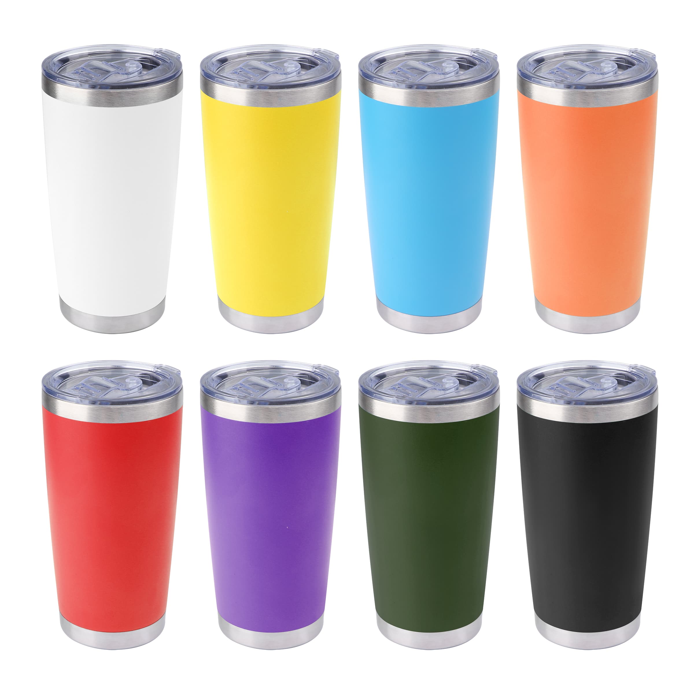 20oz Stainless Steel Insulated Travel Tumbler W/ Slide Lid thumbnail 34