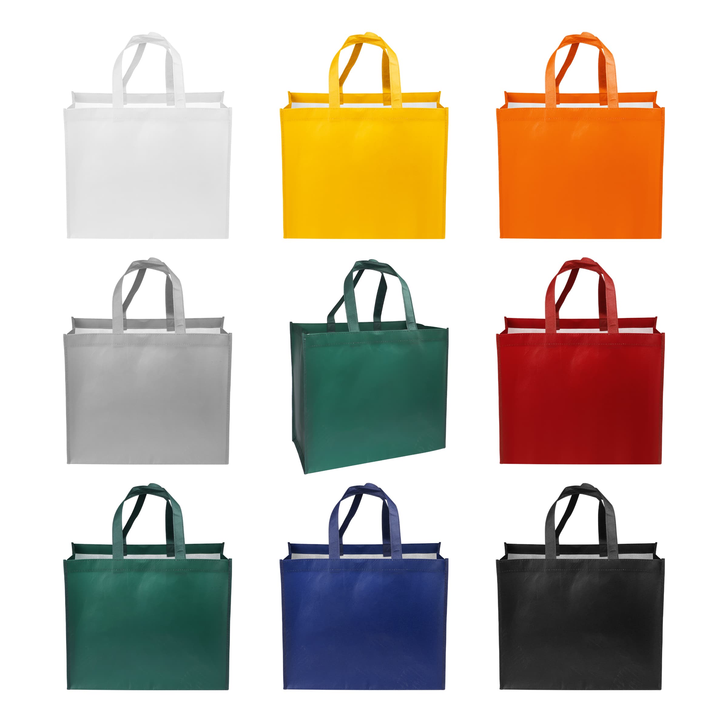 13.78" Custom Reusable Non-Woven Tote Bag With Handles