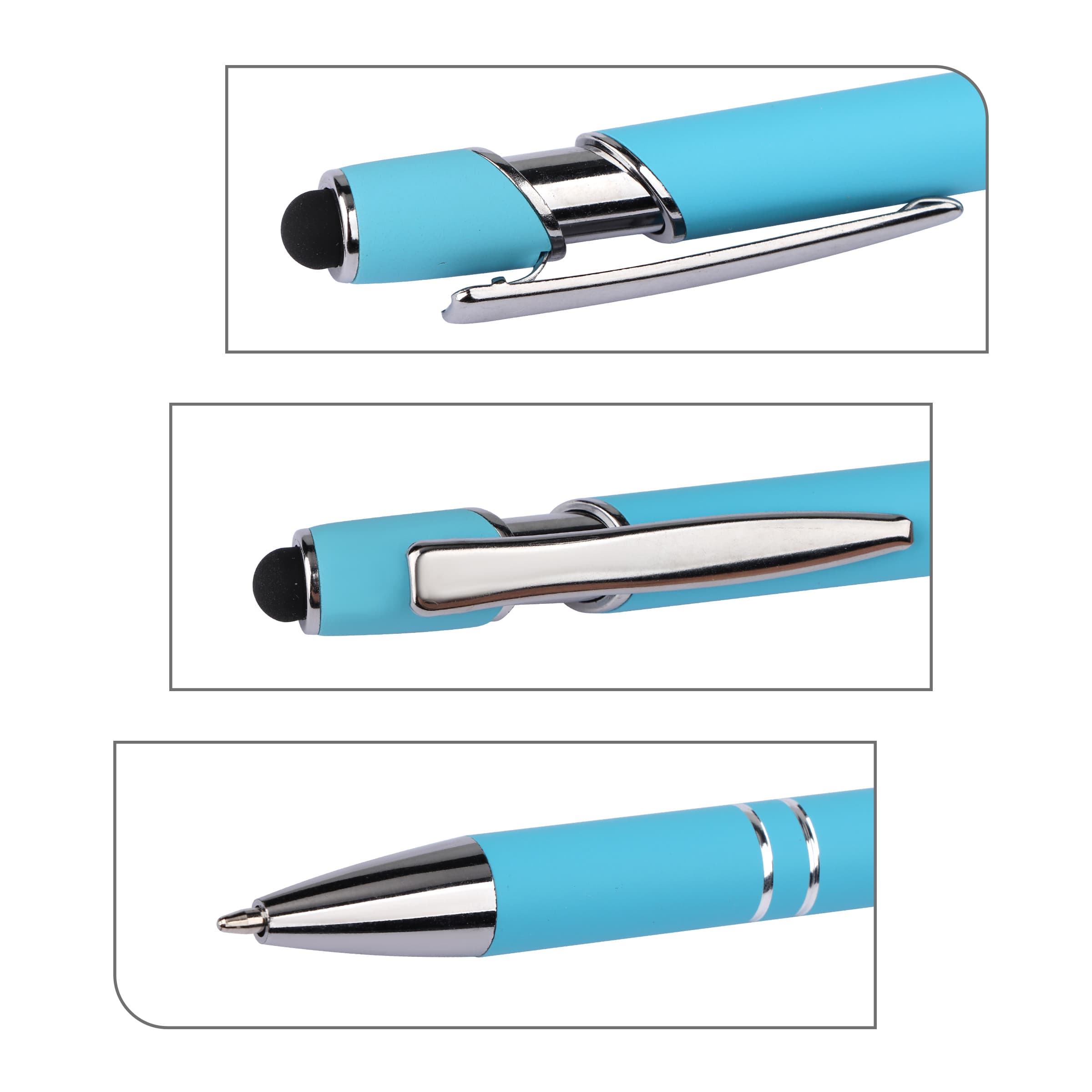 2-in-1 Stylus Ballpoint Pen 1.0mm W/ Stylus Tip thumbnail 3