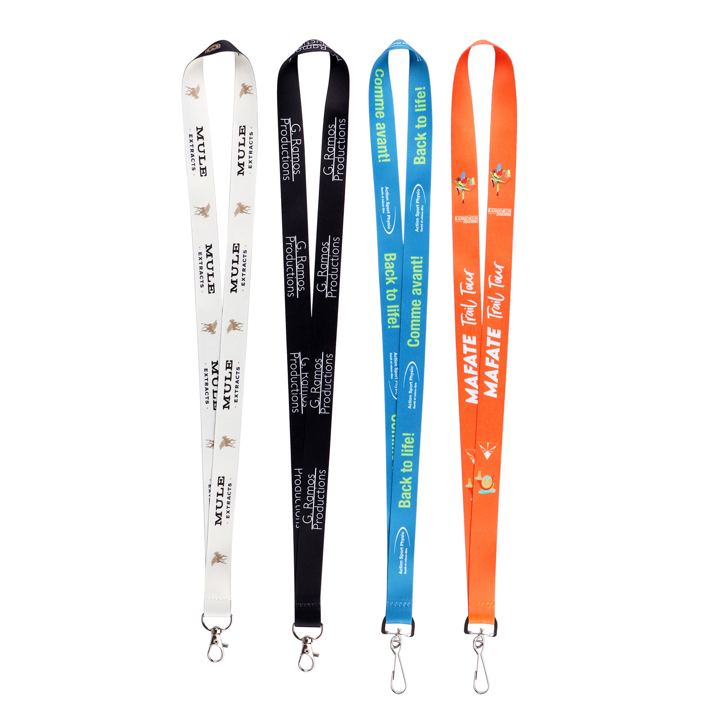 3/4" Polyester Lanyards For ID Badges W/ Metal Swivel Clasp thumbnail 2