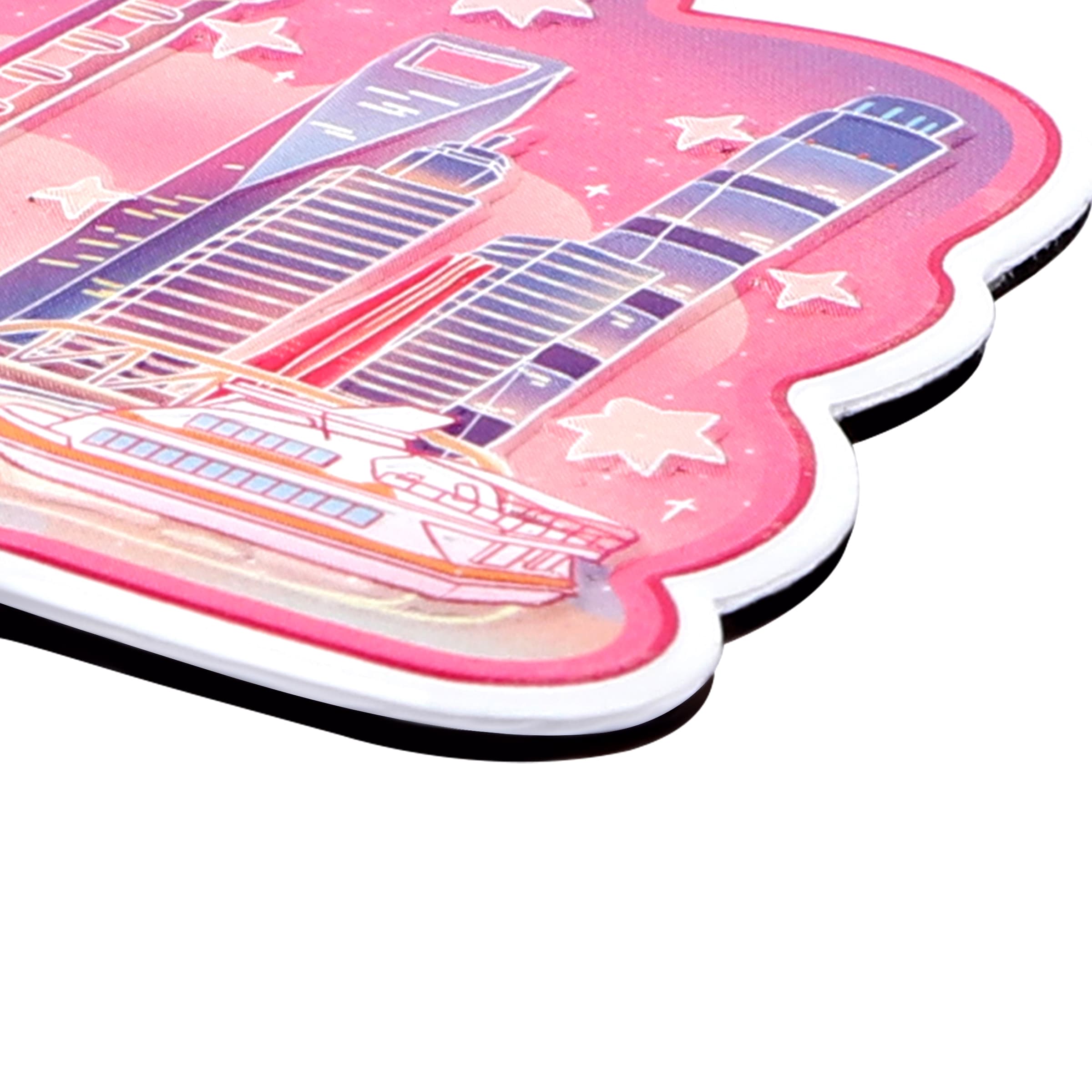 2.75"x2.55"Full Color 3D Alloy Refrigerator Magnet Gift