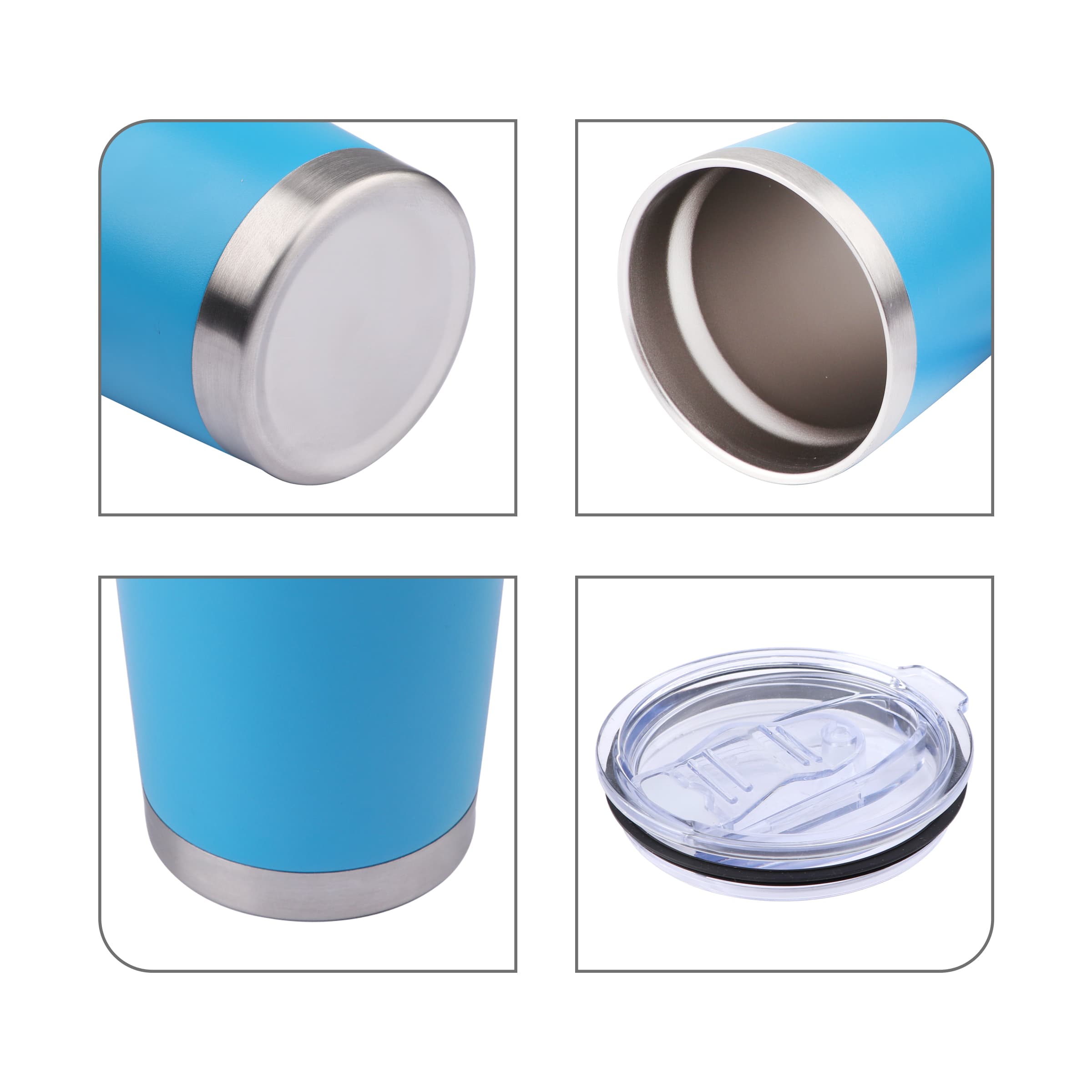 20oz Stainless Steel Insulated Travel Tumbler W/ Slide Lid thumbnail 33