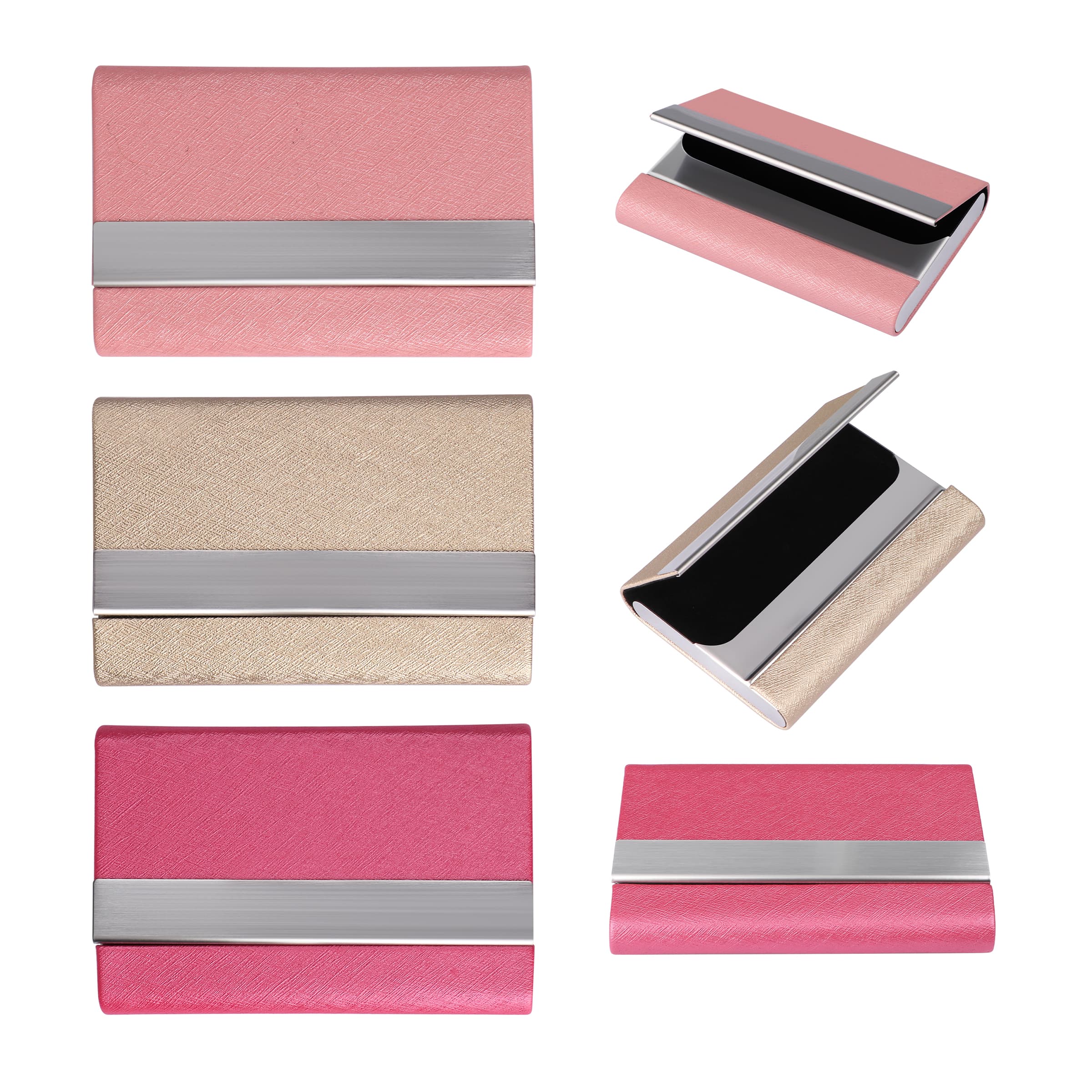 Stainless Steel Business Card Holder W/ Magnetic Closure thumbnail 7