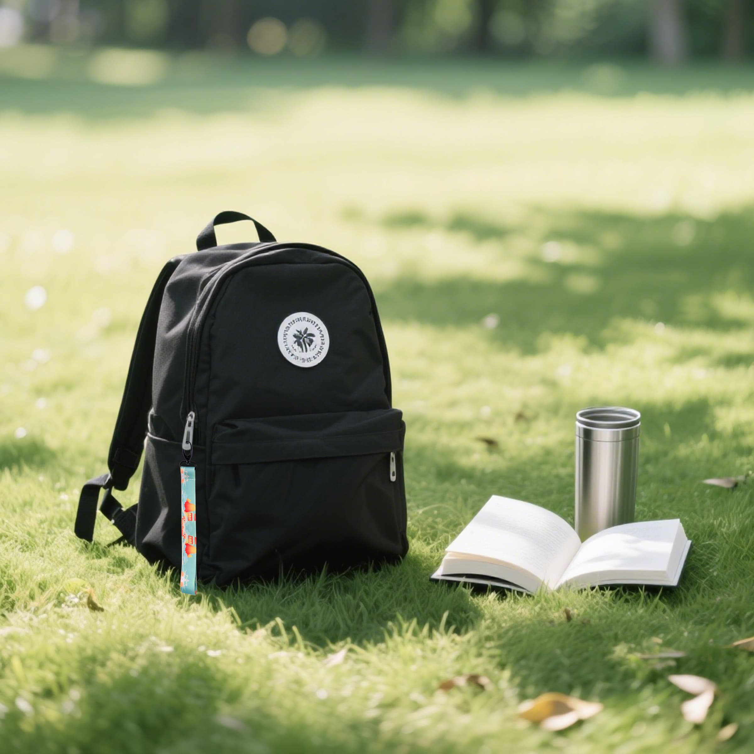 3/4" Polyester Wrist Key Lanyard W/ Black Snap Hook thumbnail 3